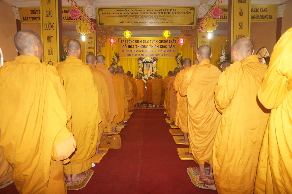 Lễ Tưởng niệm và Trai tuần chung thất Cố HT.Thích Giác Tần