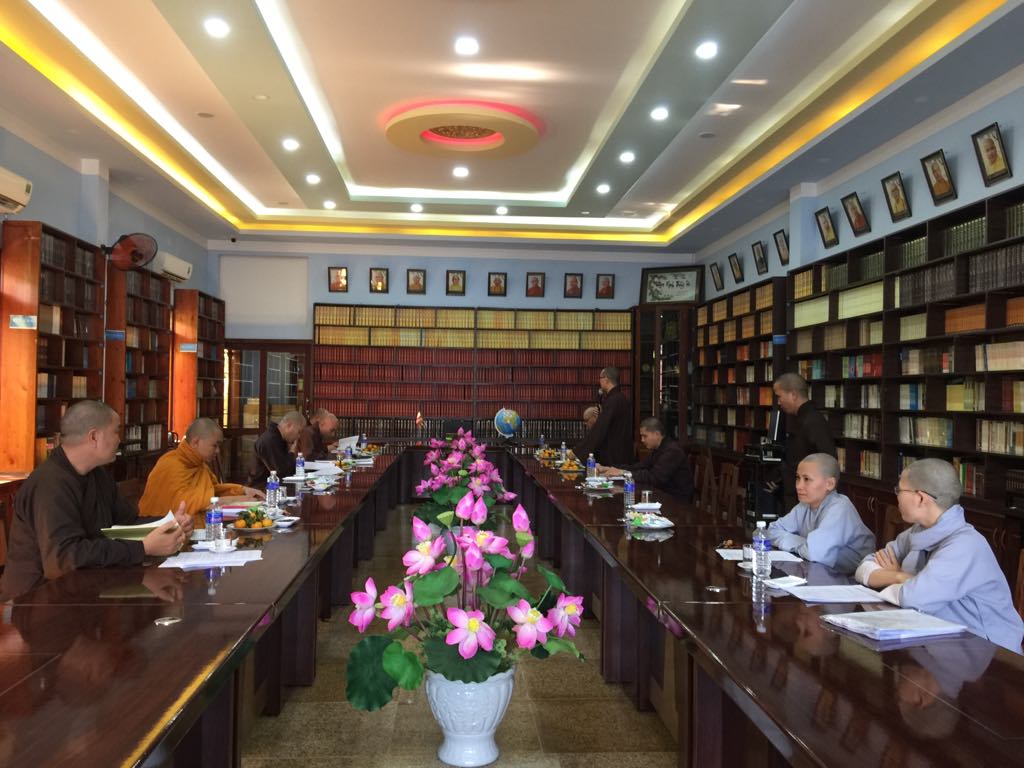 Ban hoằng pháp Phật giáo Bình Định họp tổng kết cuối năm Mậu Tuất