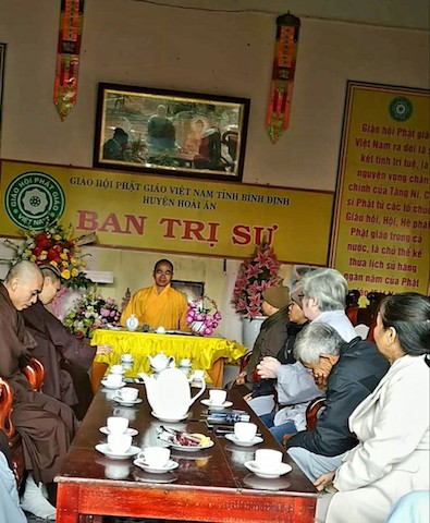 Ban Trị sự Phật giáo huyện Hoài Ân tổng kết Phật sự và bàn nhân sự nhiệm kỳ 2021-2026.