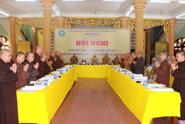 Ban Trị sự GHPGVN tỉnh tổ chức Hội nghị cuối năm 2020