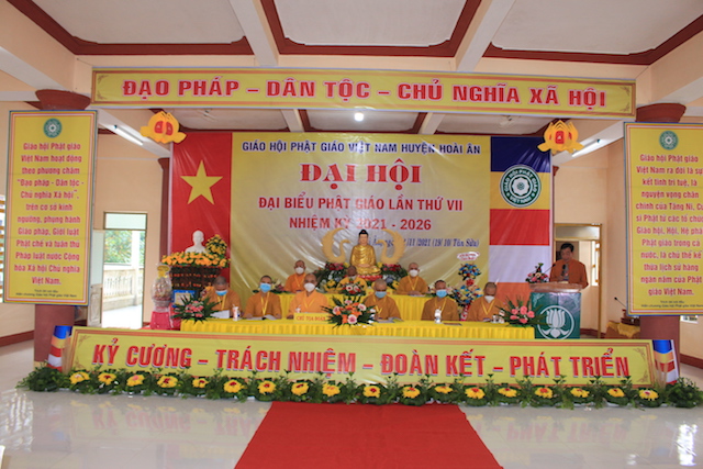 Phật giáo huyện Hoài Ân tổ chức Đại hội nhiệm kỳ 2021 – 2026
