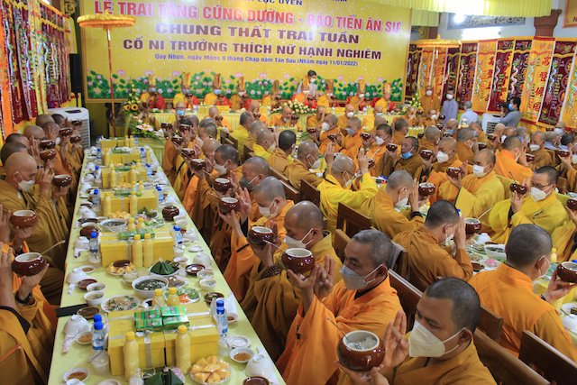 Quy Nhơn: Lễ tuần chung thất cố Ni Trưởng Thích Nữ Hạnh Nghiêm