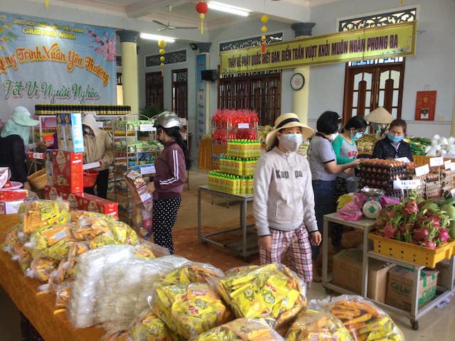 Quy Nhơn: chùa Phổ Minh mở Siêu Thị An Lạc 0 đồng.