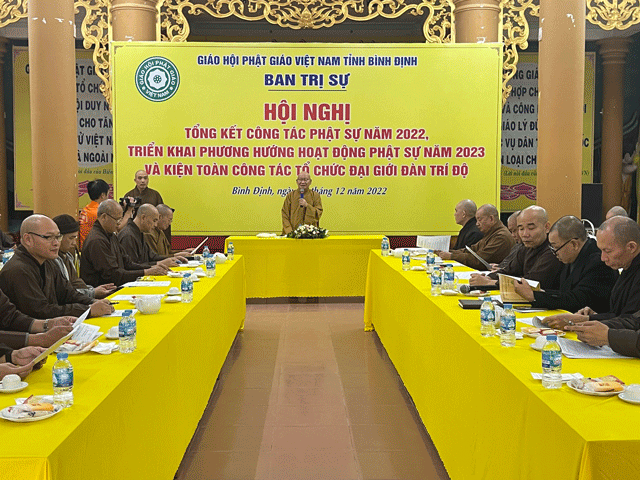Hội nghị tổng kết Phật sự năm 2022 và kiện toàn công tác tổ chức Đại Giới đàn Trí Độ 2023