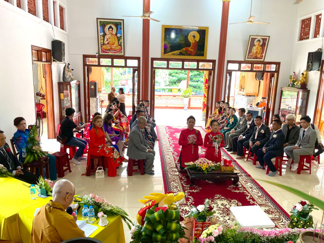 Quy Nhơn: Lễ hằng thuận cho đôi ban trẻ tại chùa Tâm Ấn