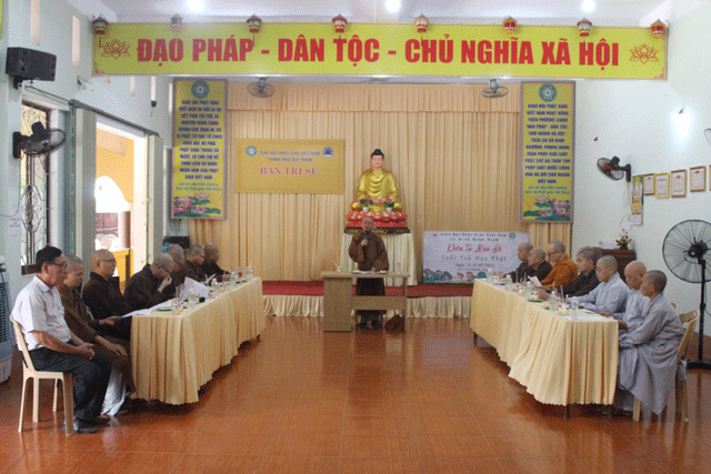 Quy Nhơn: Ban Thường trực Ban Trị sự sơ kết Phật sự 6 tháng đầu năm 2022