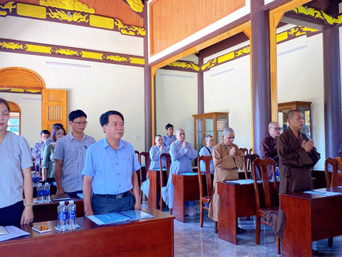 Phù Cát: Ban Trị sự GHPGVN huyện họp thảo luận lập trung tâm xã hội