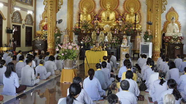Quy Nhơn: chùa Liên Hoa tổ chức khóa tu một ngày an lạc
