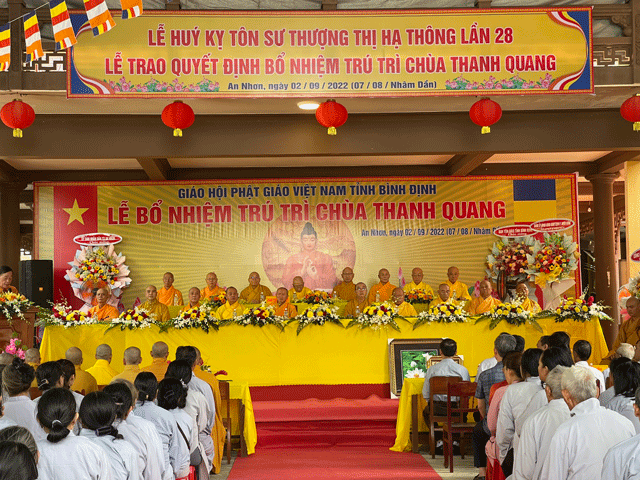 An Nhơn: Lễ Công bố Quyết định trụ trì chùa Thanh Quang